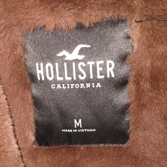 Hollister suede, faux fur lined winter jacket - Picture 5 of 5
